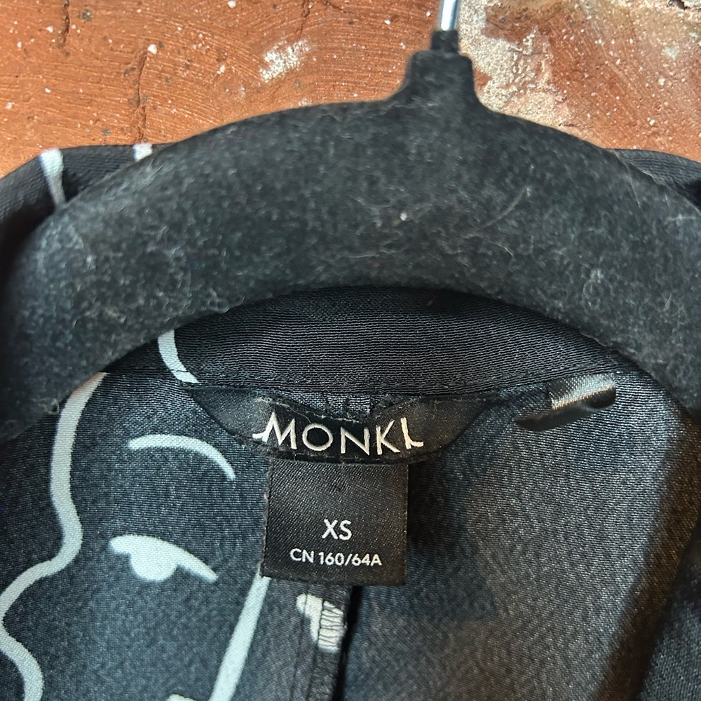 Monki Black Jumpsuit with Abstract Print - Picture 2 of 4